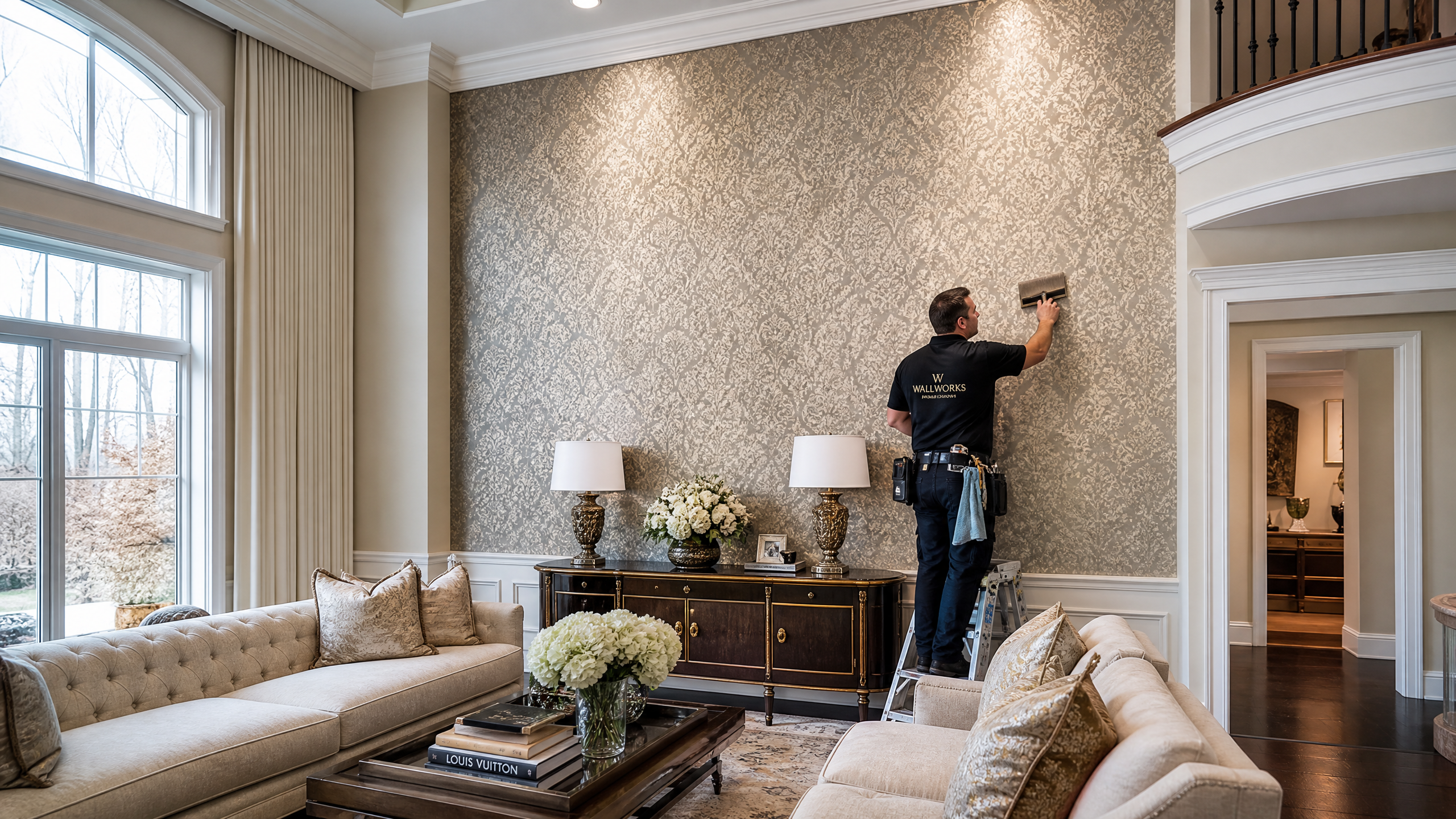 Professional wallpaper installation in Clinton, MD